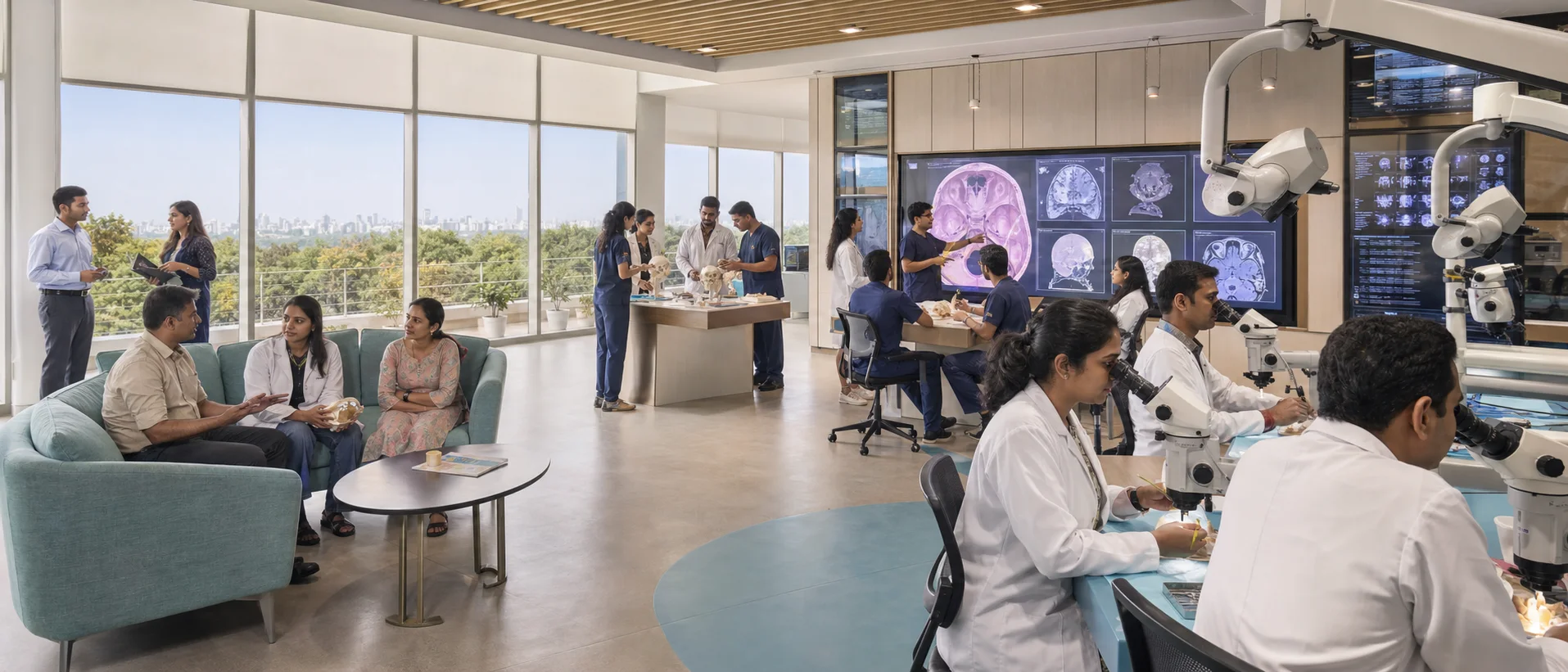 A proposed Indian center for surgical simulation, research, and teaching.